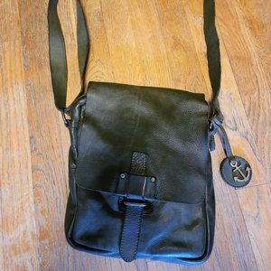 Harbour Deep Forest Green High Quality Leather Crossbody Purse Bag -